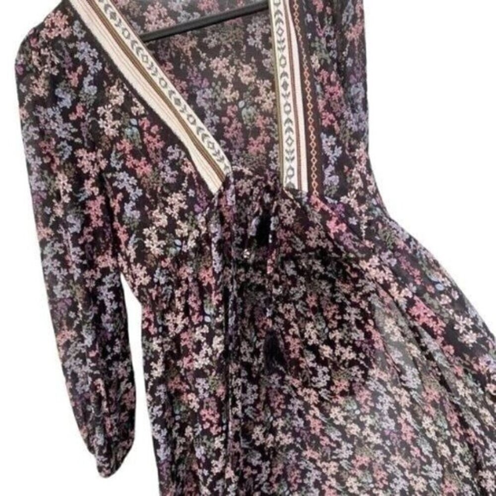 Baevely Boho Floral Kimono Duster Coverup - Picture 13 of 16